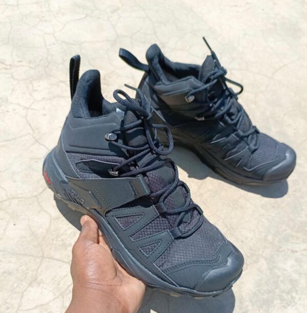salmon hiking shoes