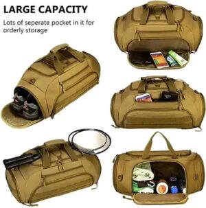 60L Tactical Duffle Bag – Rugged Military-Grade Carryall for Travel, Gear & Deployment