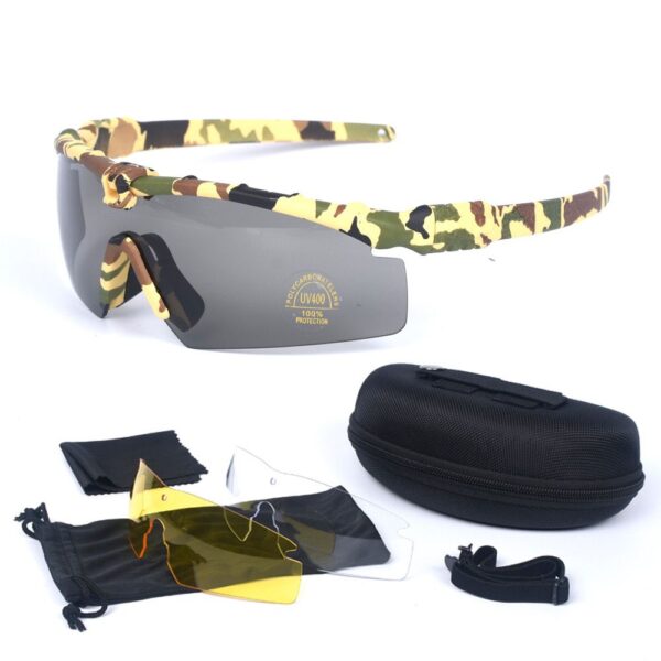 Polarized Sunglasses with Extra Two Lenses – Ultimate Eye Protection for Outdoor & Tactical Use