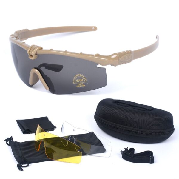 Polarized Sunglasses with Extra Two Lenses – Ultimate Eye Protection for Outdoor & Tactical Use