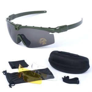 Polarized Sunglasses with Extra Two Lenses – Ultimate Eye Protection for Outdoor & Tactical Use