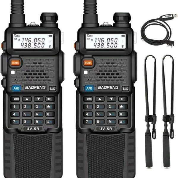 Baofeng UV-5R 10km Range Two-Way Radio Pair – Reliable Communication for Tactical Operations