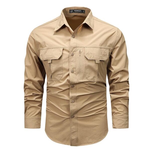 Outdoor Spandex Shirt – Stretch-Fit Performance Shirt for Tactical, Hiking, and Outdoor Adventures