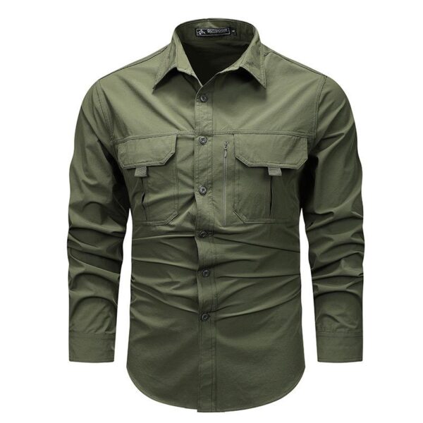 Outdoor Spandex Shirt – Stretch-Fit Performance Shirt for Tactical, Hiking, and Outdoor Adventures