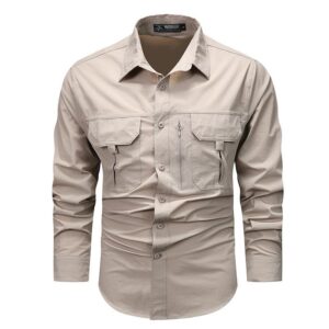 Outdoor Spandex Shirt – Stretch-Fit Performance Shirt for Tactical, Hiking, and Outdoor Adventures