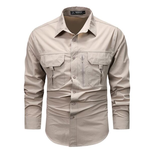 Outdoor Spandex Shirt – Stretch-Fit Performance Shirt for Tactical, Hiking, and Outdoor Adventures
