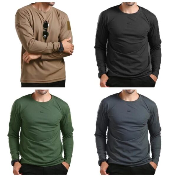 Round Neck Tactical Shirt – Lightweight, Breathable Tactical Shirt for Outdoor and Tactical Missions