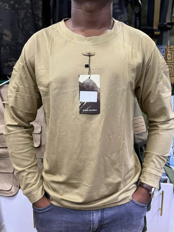 Round Neck Tactical Shirt – Lightweight, Breathable Tactical Shirt for Outdoor and Tactical Missions
