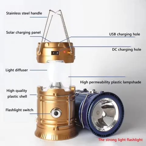 Camping Light – Rechargeable, High-Brightness LED Tactical Lantern for Outdoor and Emergency Use