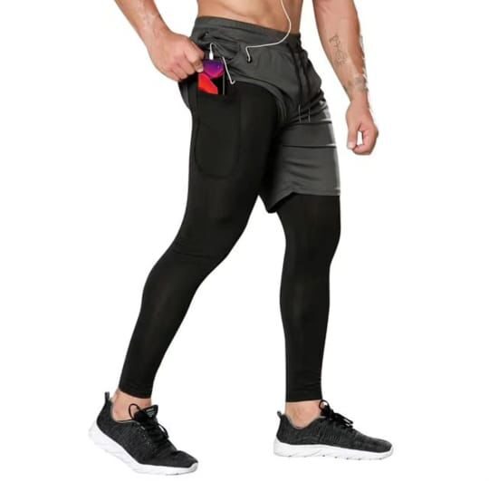 Gym Short with Leggings – 2-in-1 Tactical Training Shorts for Performance, Mobility & Support