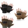 Microfiber Half Finger Tactical Gloves – Lightweight Combat Gloves for Outdoor, Gym, and Shooting Use