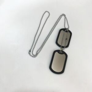 Military Tactical Dog Tag – Customizable Stainless Steel ID Tag for Soldiers, Survivalists, and Outdoor Use