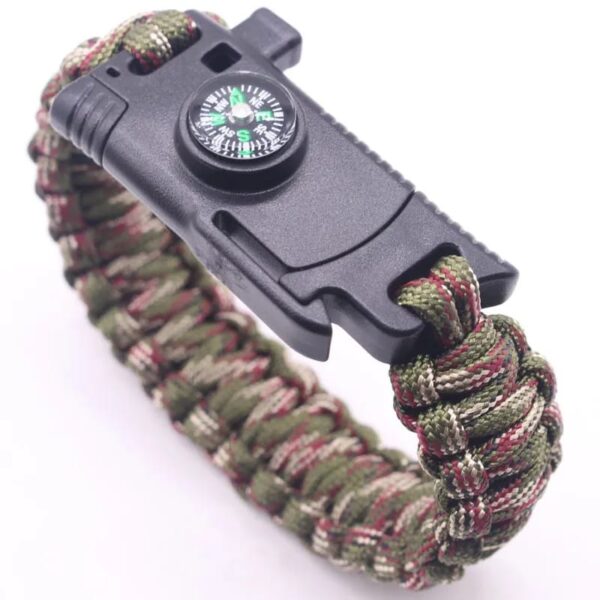 Tactical Paracord Bracelet – Survival Wristband with Emergency Tools for Outdoor and Military Use