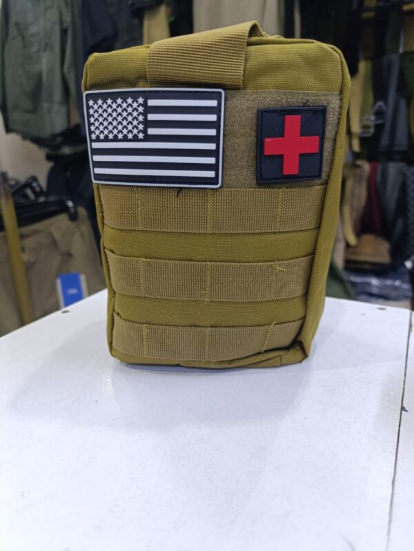 142-Piece Survival First Aid Kit – Tactical Emergency Medical Set in Brown & Camo Bag