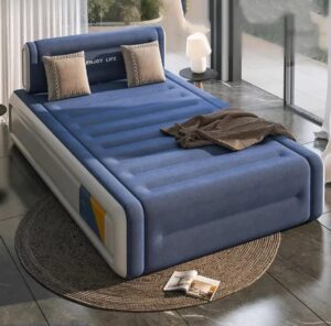 Double King-Size Inflatable Bed – 3x6 Ft Air Mattress with Built-In Electric Pump for Camping & Home Use