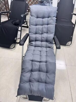 2-in-1 Foldable Chair/Bed with Cushion – Tactical Recliner for Camping, Travel & Emergency Use