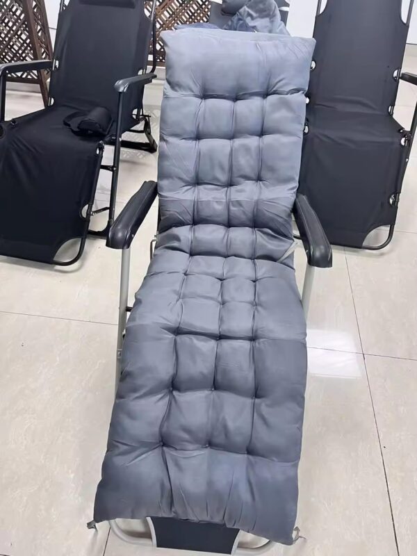2-in-1 Foldable Chair/Bed with Cushion – Tactical Recliner for Camping, Travel & Emergency Use