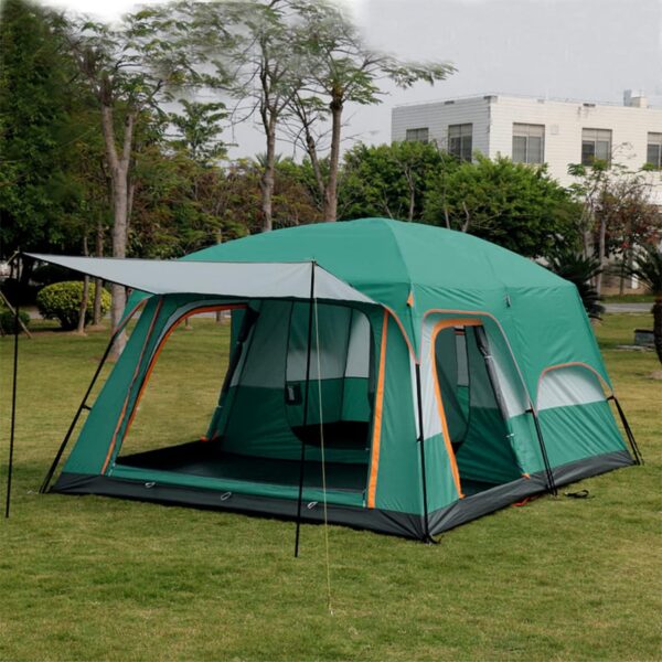 Mega Huge Family Tent – 2-Room Outdoor Shelter for 10–15 People (430x305x210cm)