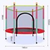 Portable Trampolines – Foldable Red Mini Trampoline with Iron Stand for Tactical Training & Compact Fitness