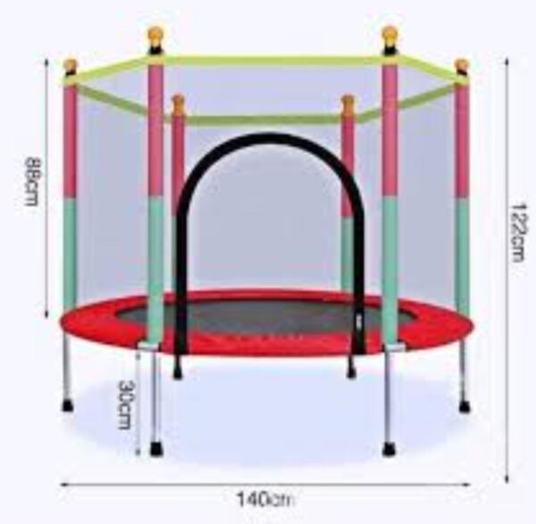 Portable Trampolines – Foldable Red Mini Trampoline with Iron Stand for Tactical Training & Compact Fitness