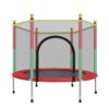 Portable Trampolines – Foldable Red Mini Trampoline with Iron Stand for Tactical Training & Compact Fitness