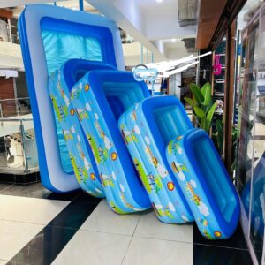 Summer Inflatable Swimming Pool for Kids & Family – Premium Skin-Friendly Pool with Electric Pump for Easy Setup