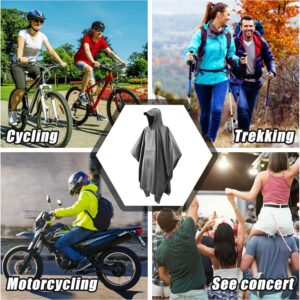 High-Quality Unisex Adult Rain Poncho with Cap – Waterproof Poncho for Outdoor Activities
