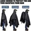 High-Quality Unisex Adult Rain Poncho with Cap – Waterproof Poncho for Outdoor Activities