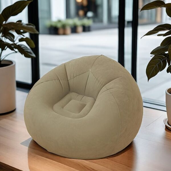 Inflatable Bean Bag with Free Manual Pump – Comfortable, Portable Lounge for Indoor & Outdoor Use