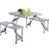 Portable Picnic Table with Chairs – Foldable Outdoor Dining Set for Camping, Hiking & Tactical Use