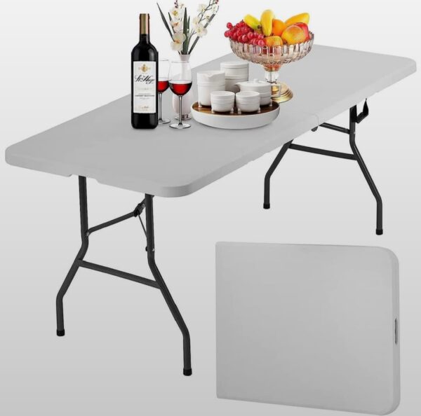 1.8 Metres Folding Table – Heavy-Duty Portable Table for Camping, Events & Outdoor Use