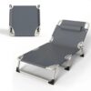 2 in 1 Folding Chair/Bed – Multipurpose Recliner for Camping, Outdoor, and Emergency Use