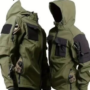 Green Tactical Softshell Jacket – Windproof, Waterproof & Military-Grade Outdoor Gear