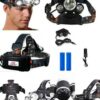 Rechargeable Tactical Head Light – High Lumen Waterproof LED for Outdoor, Camping & Night Missions
