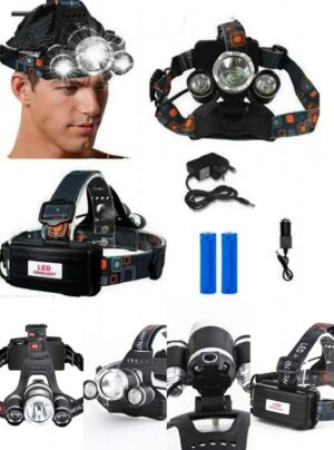 Rechargeable Tactical Head Light – High Lumen Waterproof LED for Outdoor, Camping & Night Missions