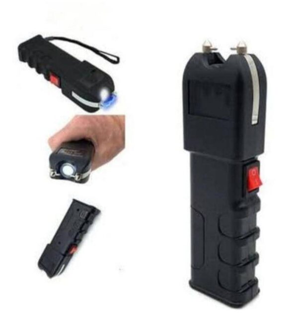 Rechargeable Electric Shock Torch – Tactical Self-Defense Flashlight with Stun Feature