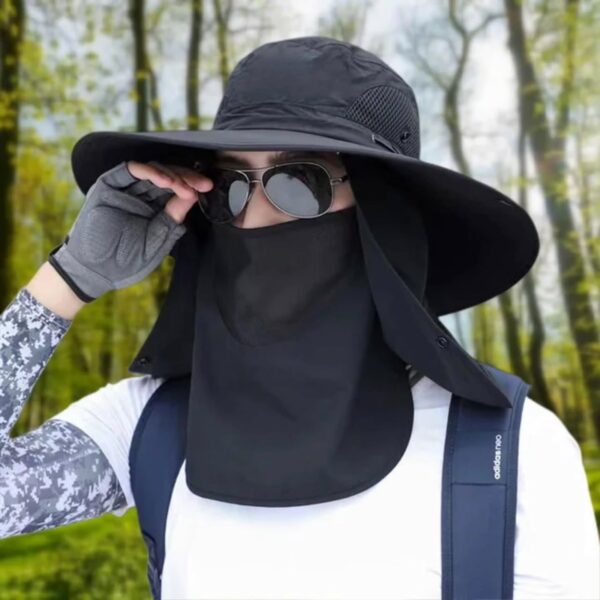 Casual Camouflage Sport Bucket Boonie Hat – Breathable Sun Protection with Neck Flap