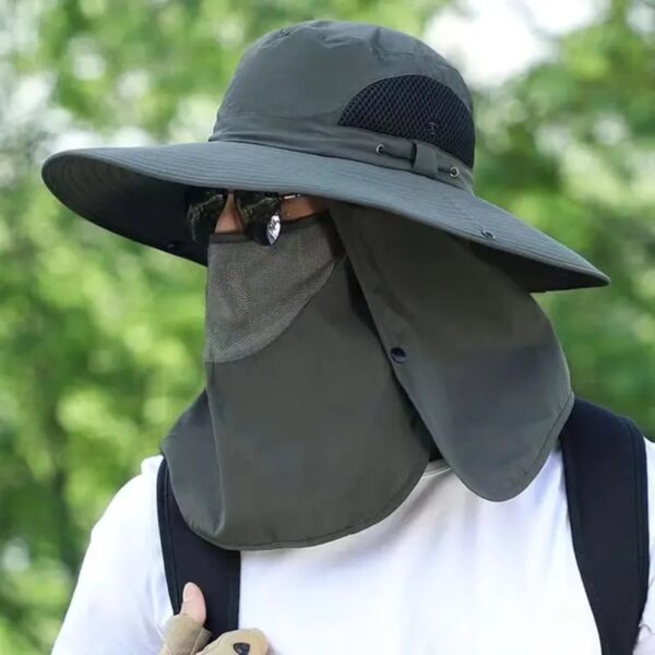 Casual Camouflage Sport Bucket Boonie Hat – Breathable Sun Protection with Neck Flap