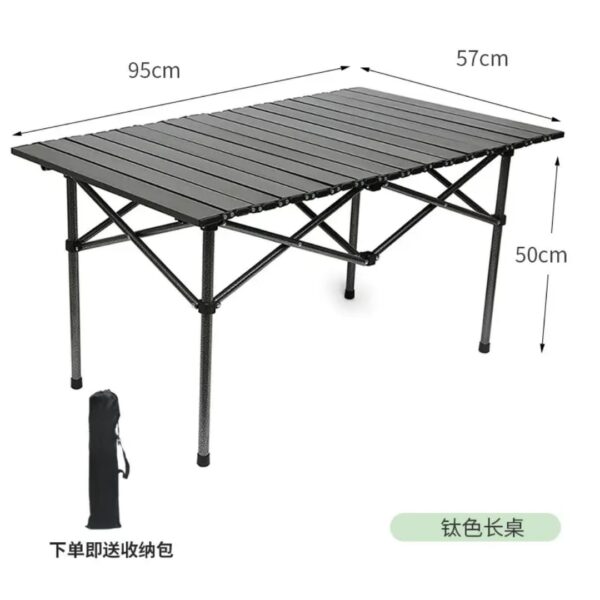 6-Person Foldable Picnic Camping Table – Compact Outdoor Dining Solution
