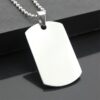 Military-Style Tactical Dog Tags – Customizable Stainless Steel ID Tags