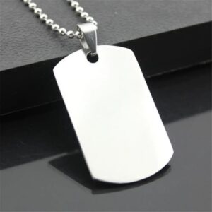 Military-Style Tactical Dog Tags – Customizable Stainless Steel ID Tags