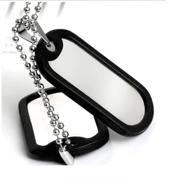 Military-Style Tactical Dog Tags – Customizable Stainless Steel ID Tags