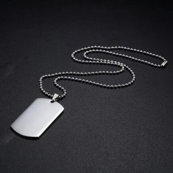 Military-Style Tactical Dog Tags – Customizable Stainless Steel ID Tags