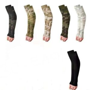 UV Protection Camouflage Arm Sleeves – Sun Defense with Tactical Style